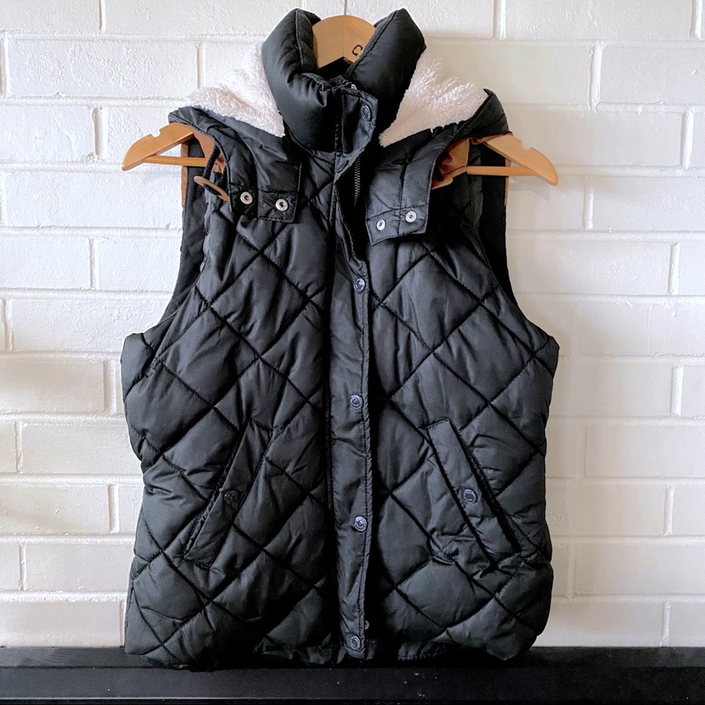 Dark Green H&M Hooded Vest